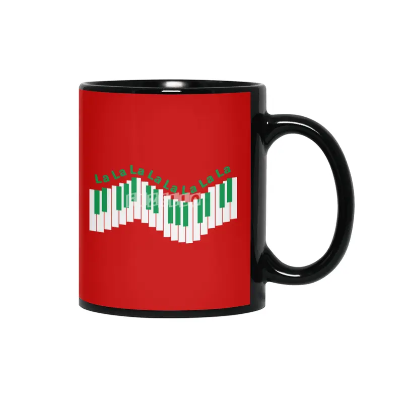 Holiday, Christmas Keyboard Piano - Green Siyah Kupa
