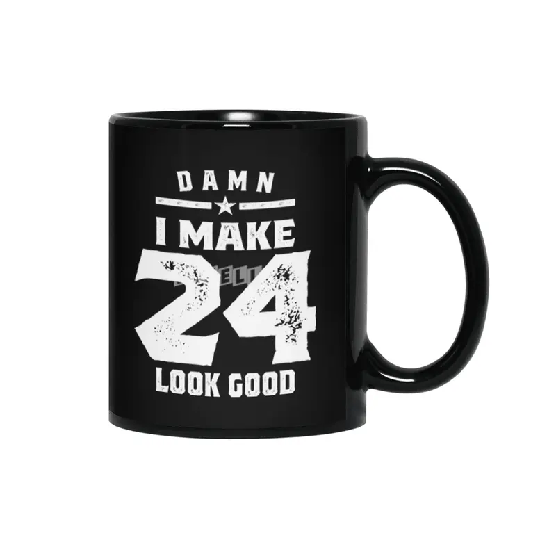 24 Year Old Gift | 24th Birthday Gift Ideas - Mens and Womens Siyah Kupa