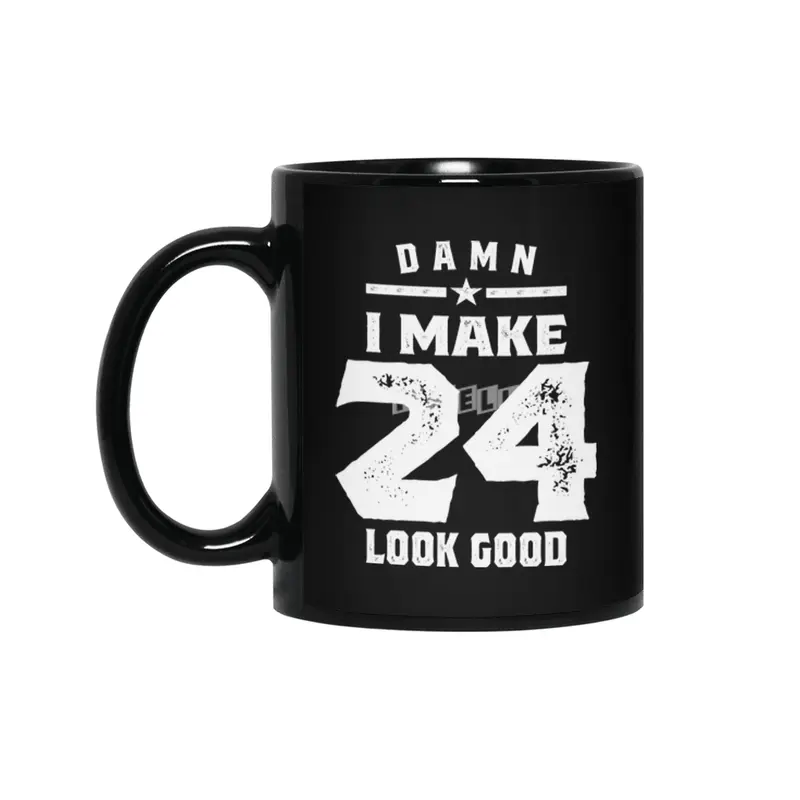 24 Year Old Gift | 24th Birthday Gift Ideas - Mens and Womens Siyah Kupa