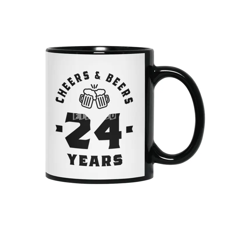 24 Year Old Gift | 24th Birthday Gift Ideas - Mens and Womens Siyah Kupa