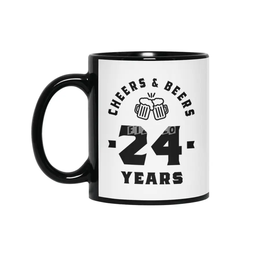 24 Year Old Gift | 24th Birthday Gift Ideas - Mens and Womens Siyah Kupa