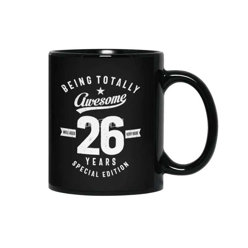 26 Year Old Gift | 26th Birthday Gift Ideas - Mens and Womens Siyah Kupa