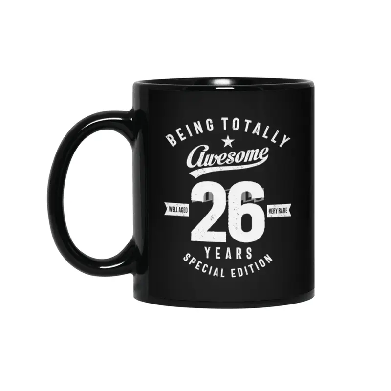 26 Year Old Gift | 26th Birthday Gift Ideas - Mens and Womens Siyah Kupa
