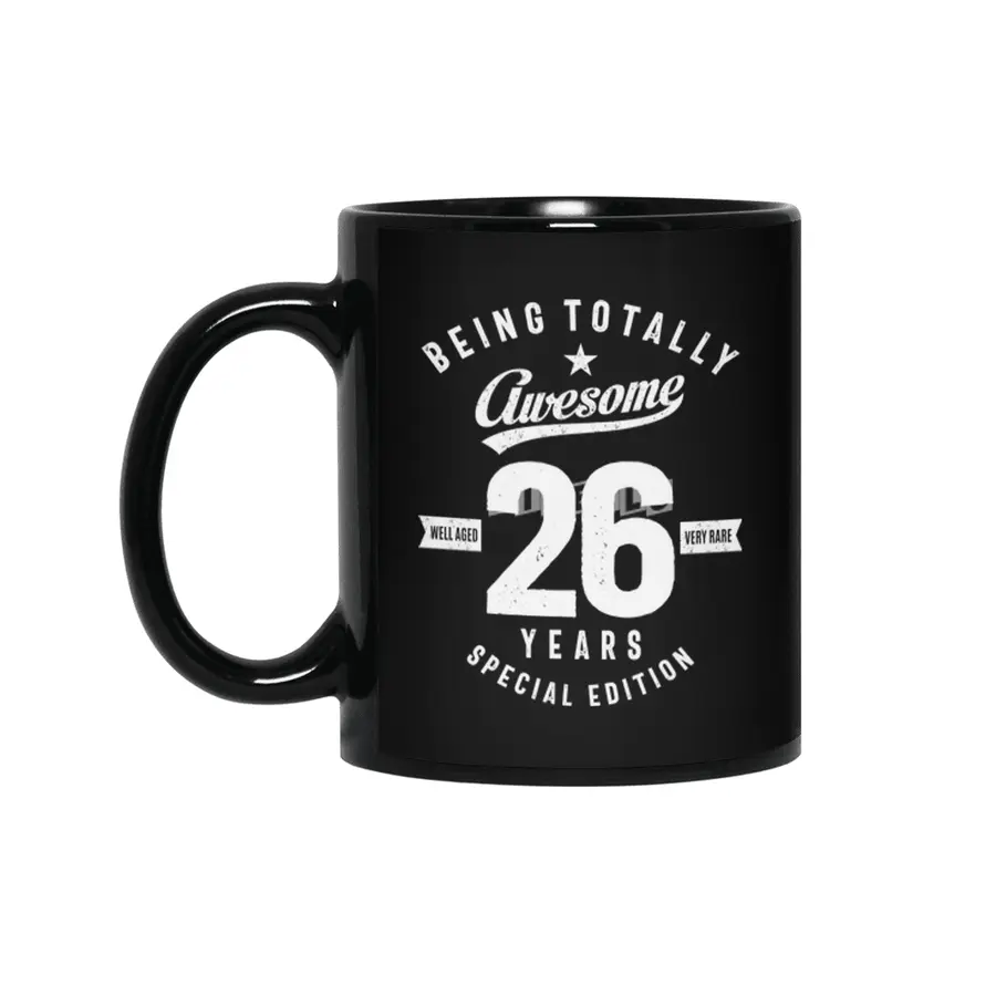 26 Year Old Gift | 26th Birthday Gift Ideas - Mens and Womens Siyah Kupa