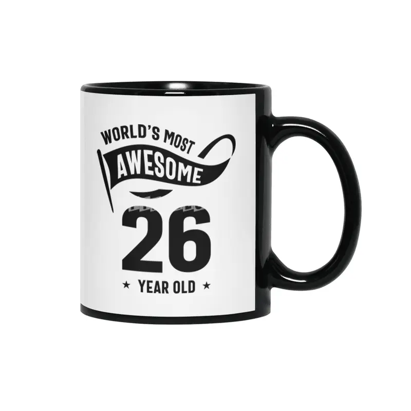 26 Year Old Gift | 26th Birthday Gift Ideas - Mens and Womens Siyah Kupa