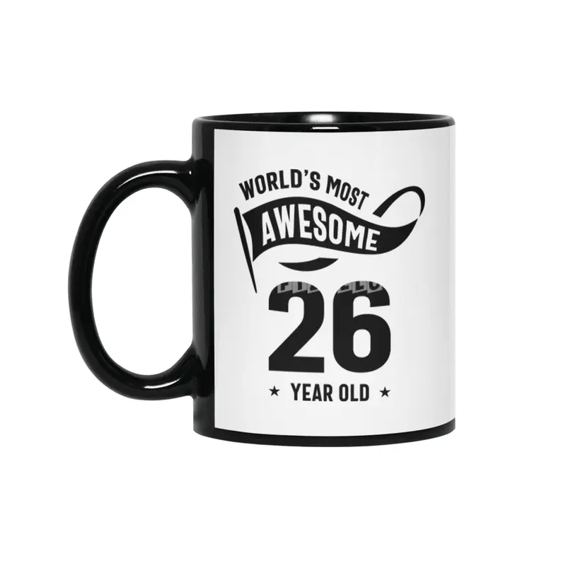 26 Year Old Gift | 26th Birthday Gift Ideas - Mens and Womens Siyah Kupa