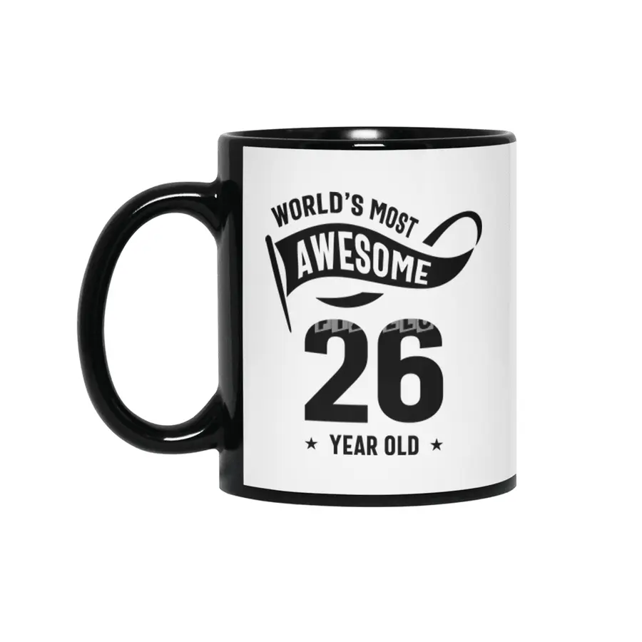 26 Year Old Gift | 26th Birthday Gift Ideas - Mens and Womens Siyah Kupa
