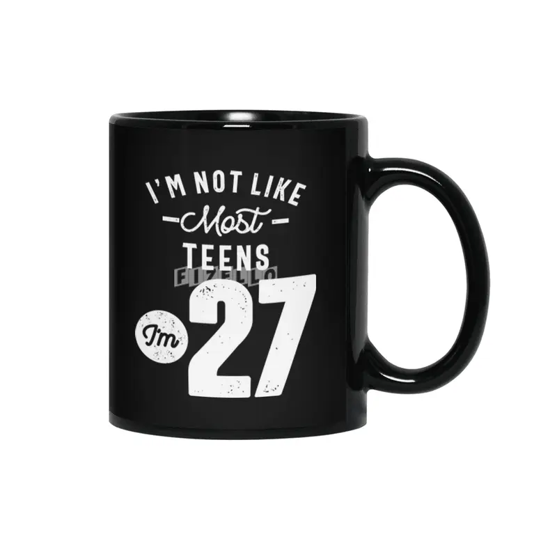 27 Year Old Gift | 27th Birthday Gift Ideas - Mens and Womens Siyah Kupa