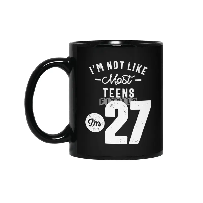 27 Year Old Gift | 27th Birthday Gift Ideas - Mens and Womens Siyah Kupa