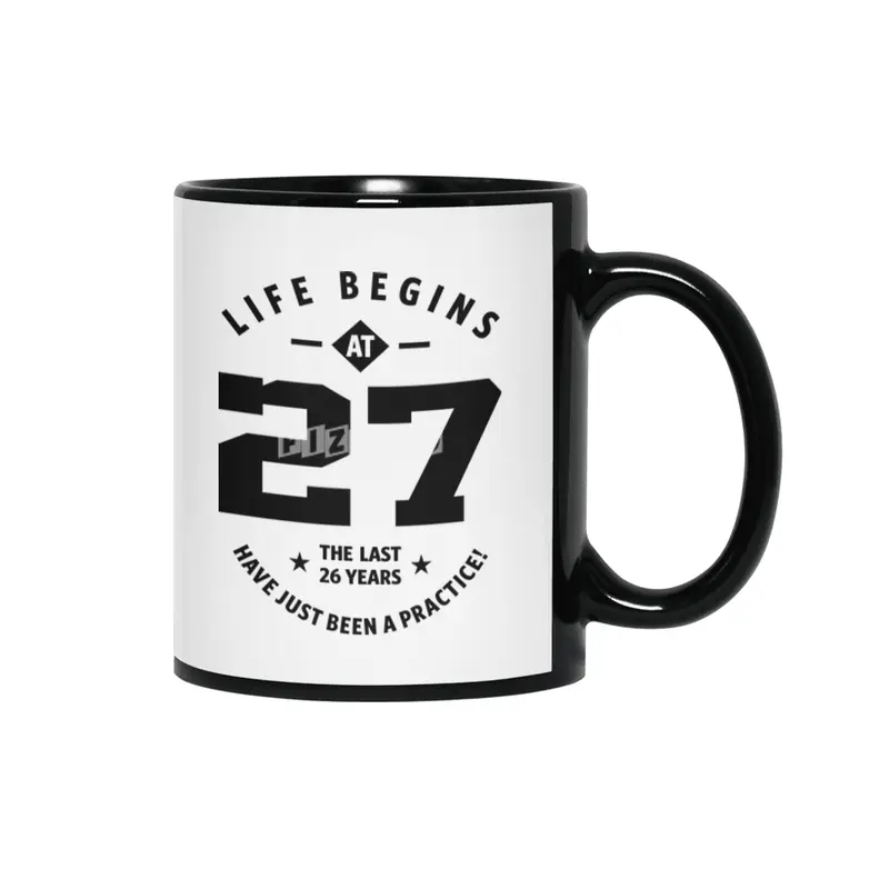 27 Year Old Gift | 27th Birthday Gift Ideas - Mens and Womens Siyah Kupa