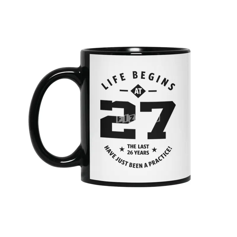 27 Year Old Gift | 27th Birthday Gift Ideas - Mens and Womens Siyah Kupa