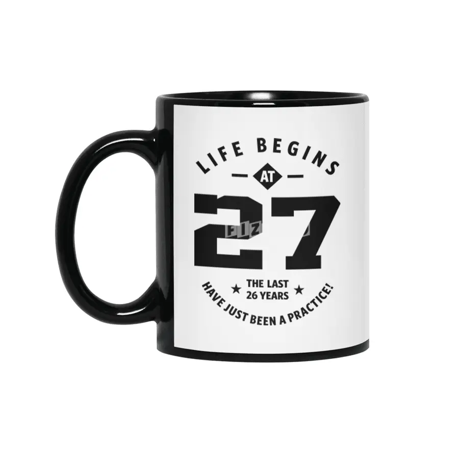 27 Year Old Gift | 27th Birthday Gift Ideas - Mens and Womens Siyah Kupa