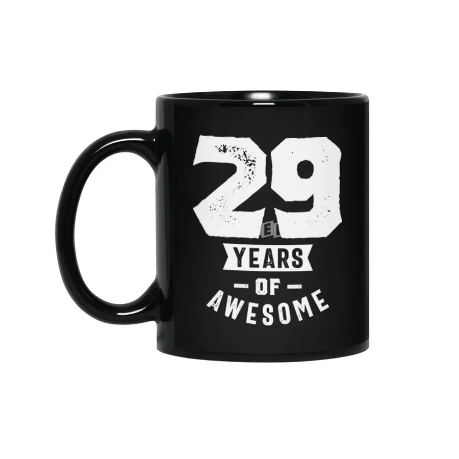 29 Year Old Gift | 29th Birthday Gift Ideas - Mens and Womens Siyah Kupa