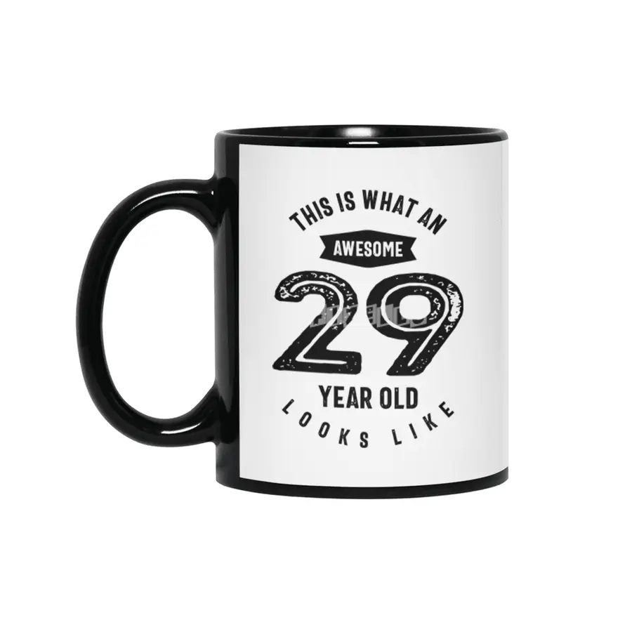 29 Year Old Gift | 29th Birthday Gift Ideas - Mens and Womens Siyah Kupa