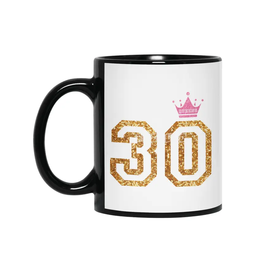 Perfect Birthday Gift for 30 Year Old Girls Siyah Kupa