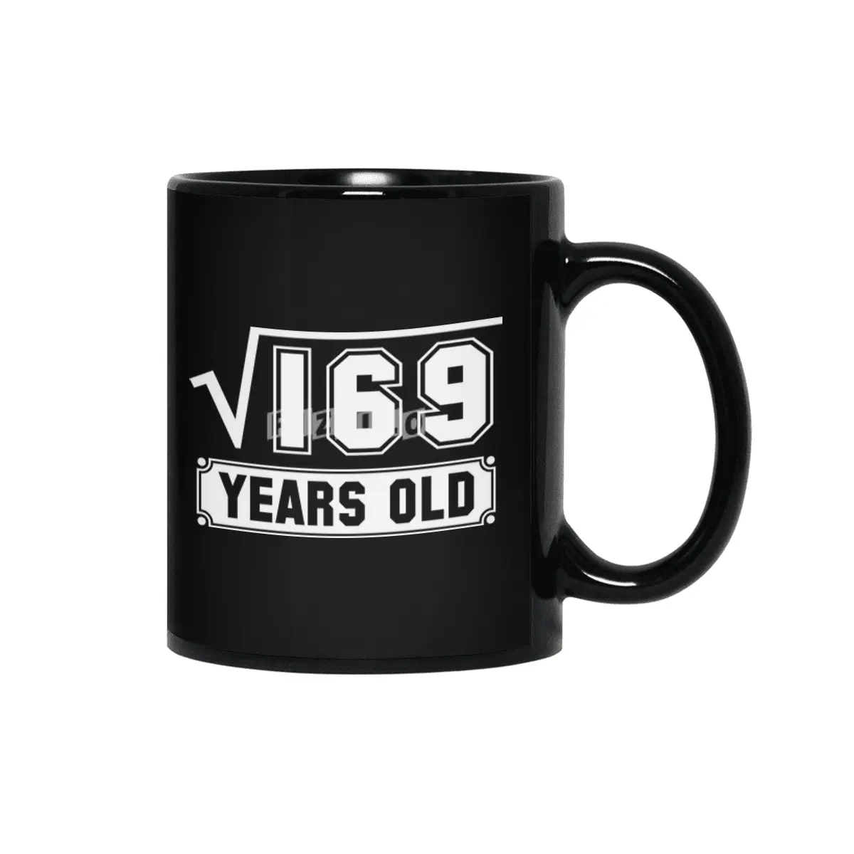 13th Birthday Gift Square Root of 169 13 Year Old Math Bday Present Siyah Kupa
