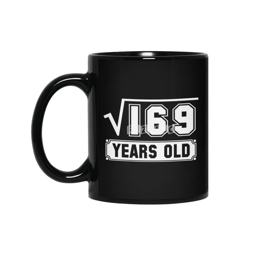 13th Birthday Gift Square Root of 169 13 Year Old Math Bday Present Siyah Kupa