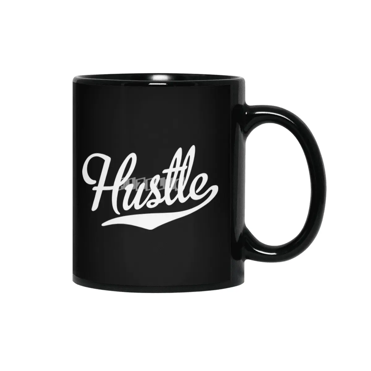 Hustle Script & Tail Team Sports Flow Athlete Work Hard Hustle Siyah Kupa