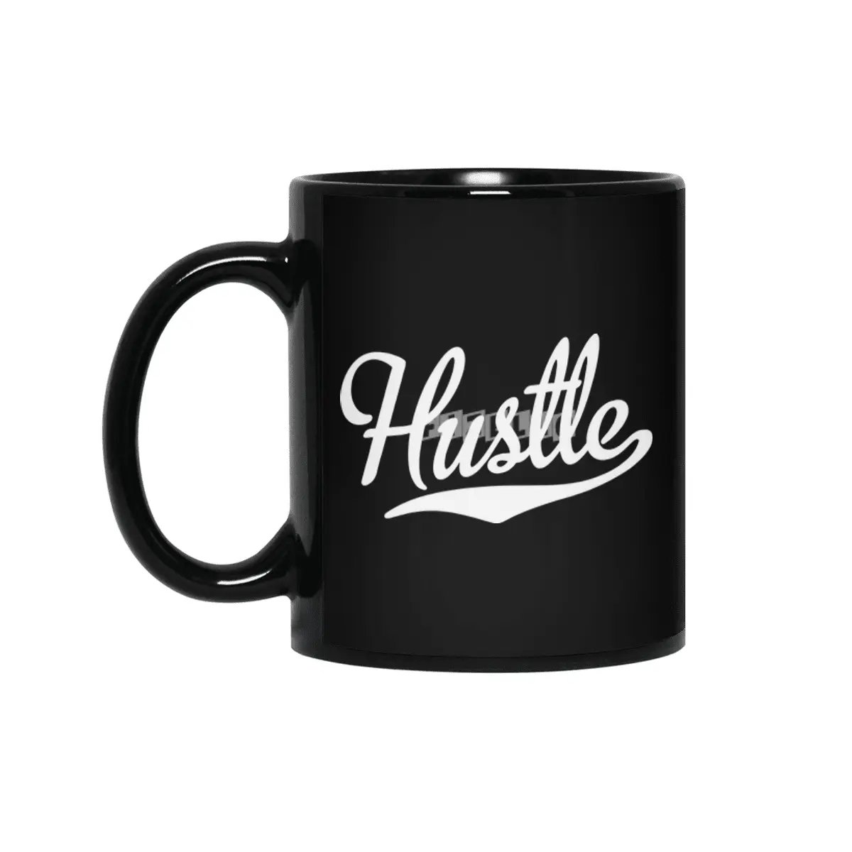 Hustle Script & Tail Team Sports Flow Athlete Work Hard Hustle Siyah Kupa