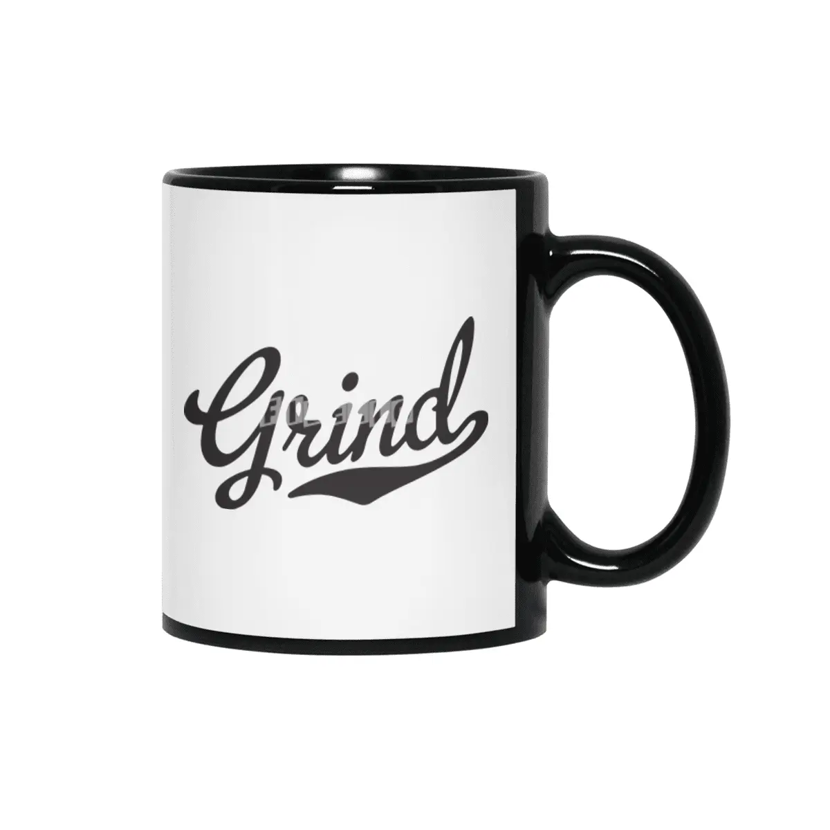 Grind Script Tail Hustle Work Hard Practice Hustle Siyah Kupa