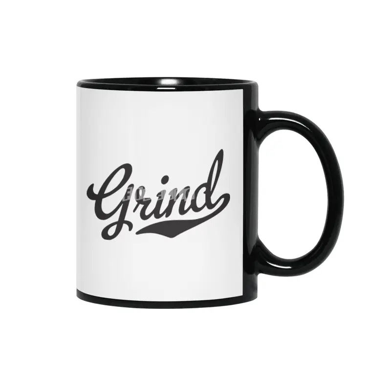 Grind Script Tail Hustle Work Hard Practice Hustle  Siyah Kupa