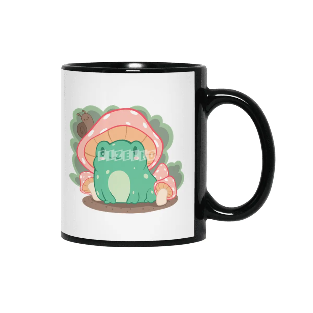 Cottagecore Aesthetic Frog Mushroom Hat Snail Kawaii Siyah Kupa