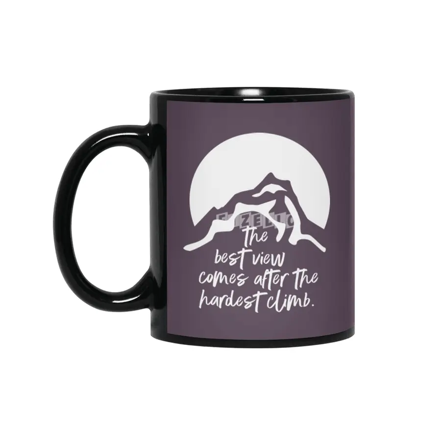 Mountain Climbing / Motivation Siyah Kupa