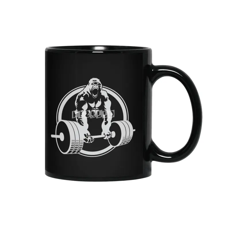 Gorilla Lifting Fitness Gym Tee Siyah Kupa