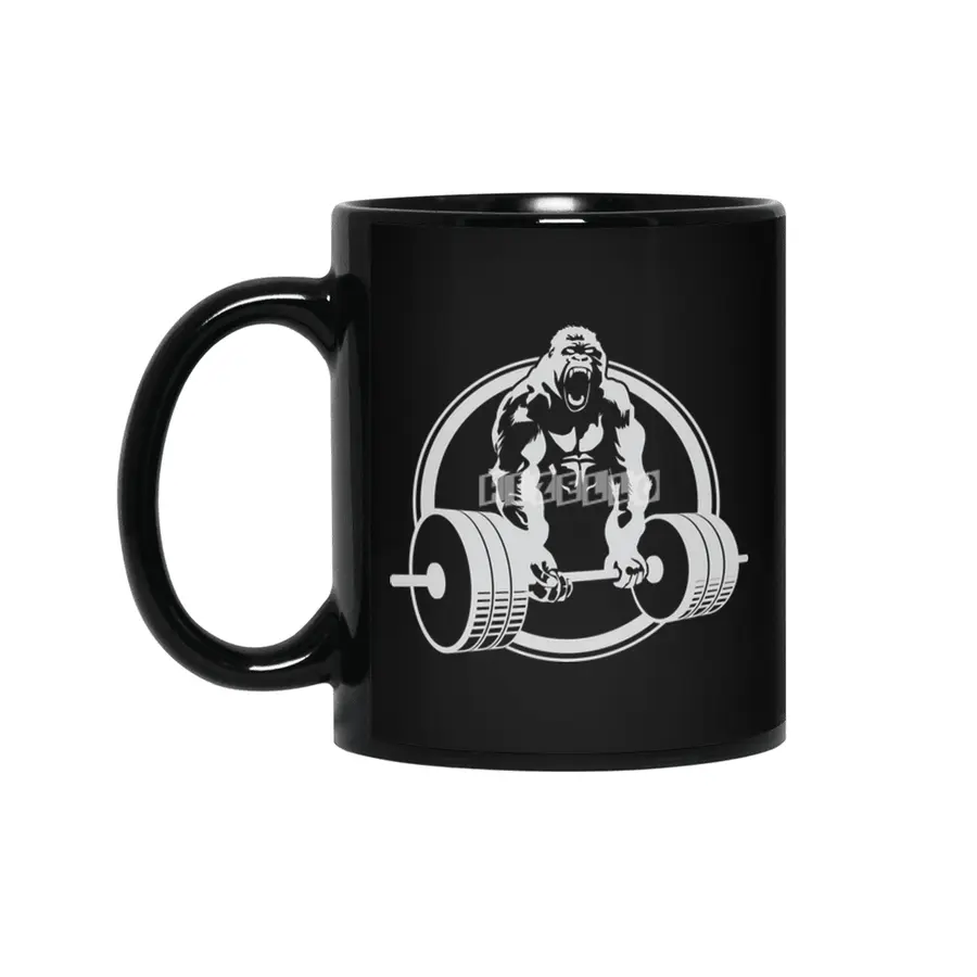 Gorilla Lifting Fitness Gym Tee Siyah Kupa