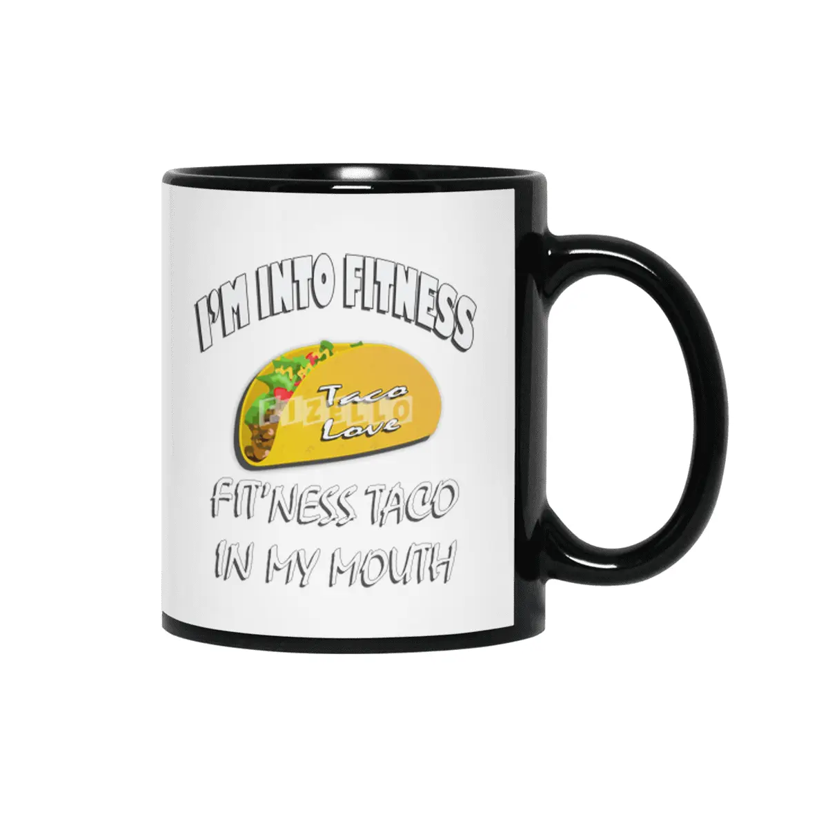 Taco Love tee, fitness fun Siyah Kupa