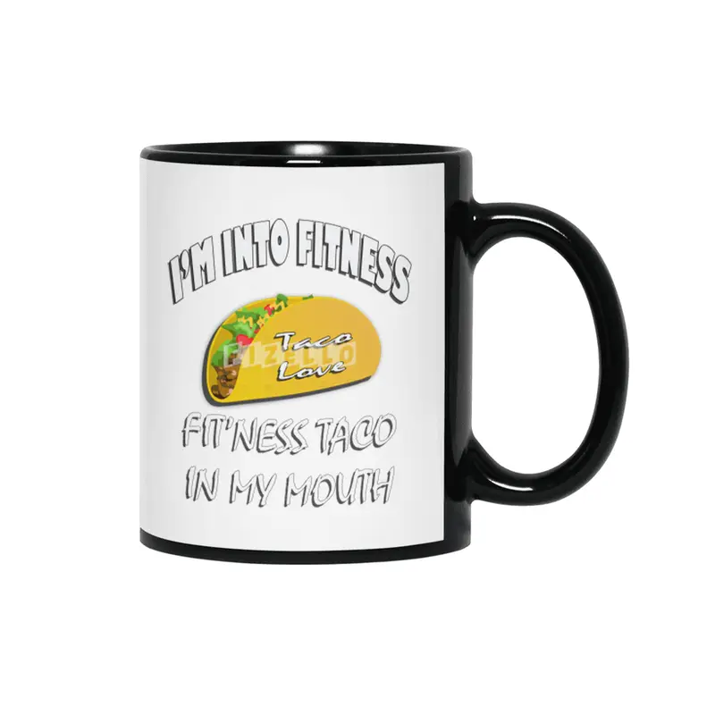 Taco Love tee, fitness fun Siyah Kupa