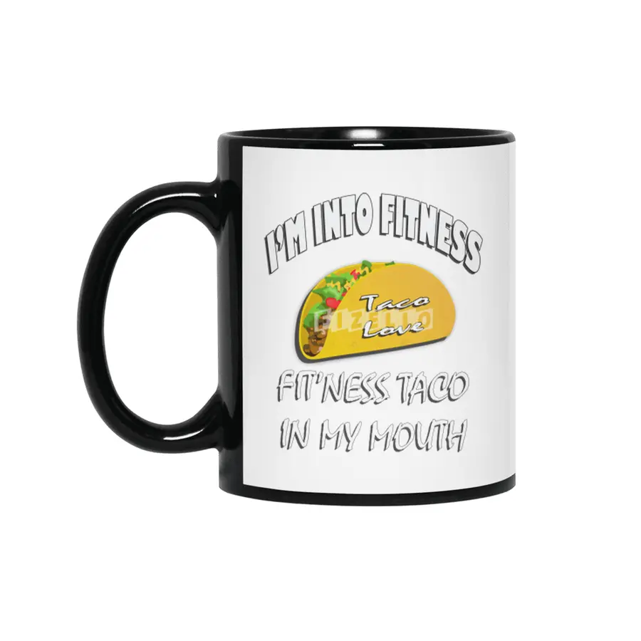 Taco Love tee, fitness fun Siyah Kupa
