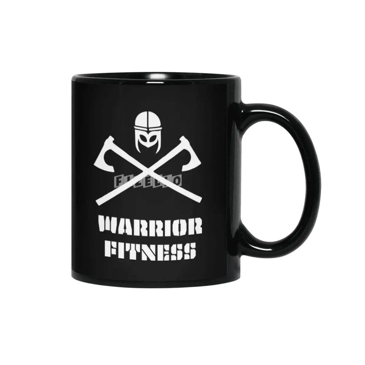 Warrior Fitness Dark Design Siyah Kupa
