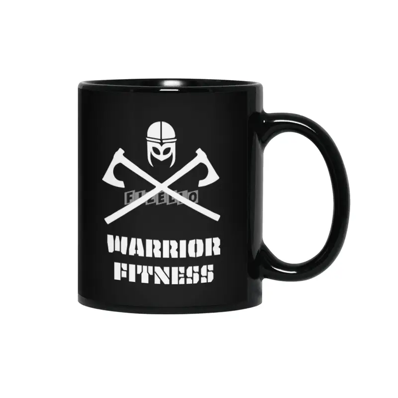 Warrior Fitness Dark Design Siyah Kupa