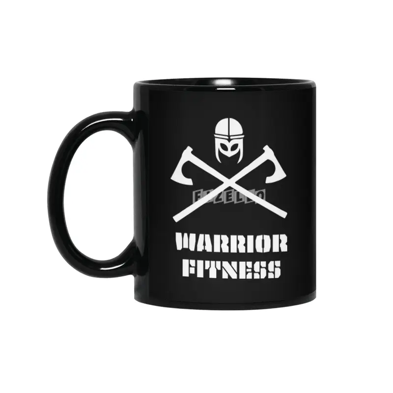 Warrior Fitness Dark Design Siyah Kupa