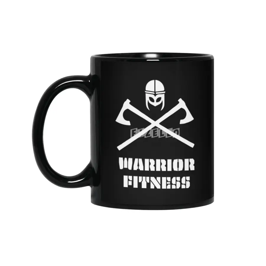 Warrior Fitness Dark Design Siyah Kupa