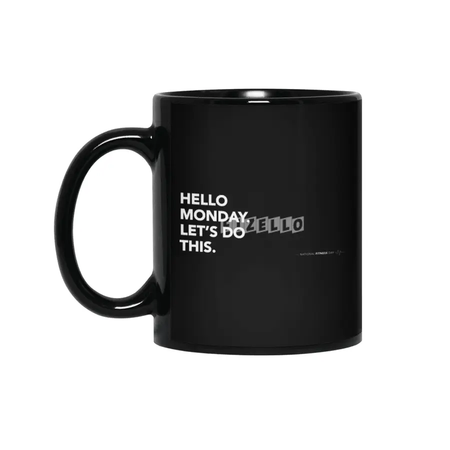 National Fitness Day Mug Siyah Kupa