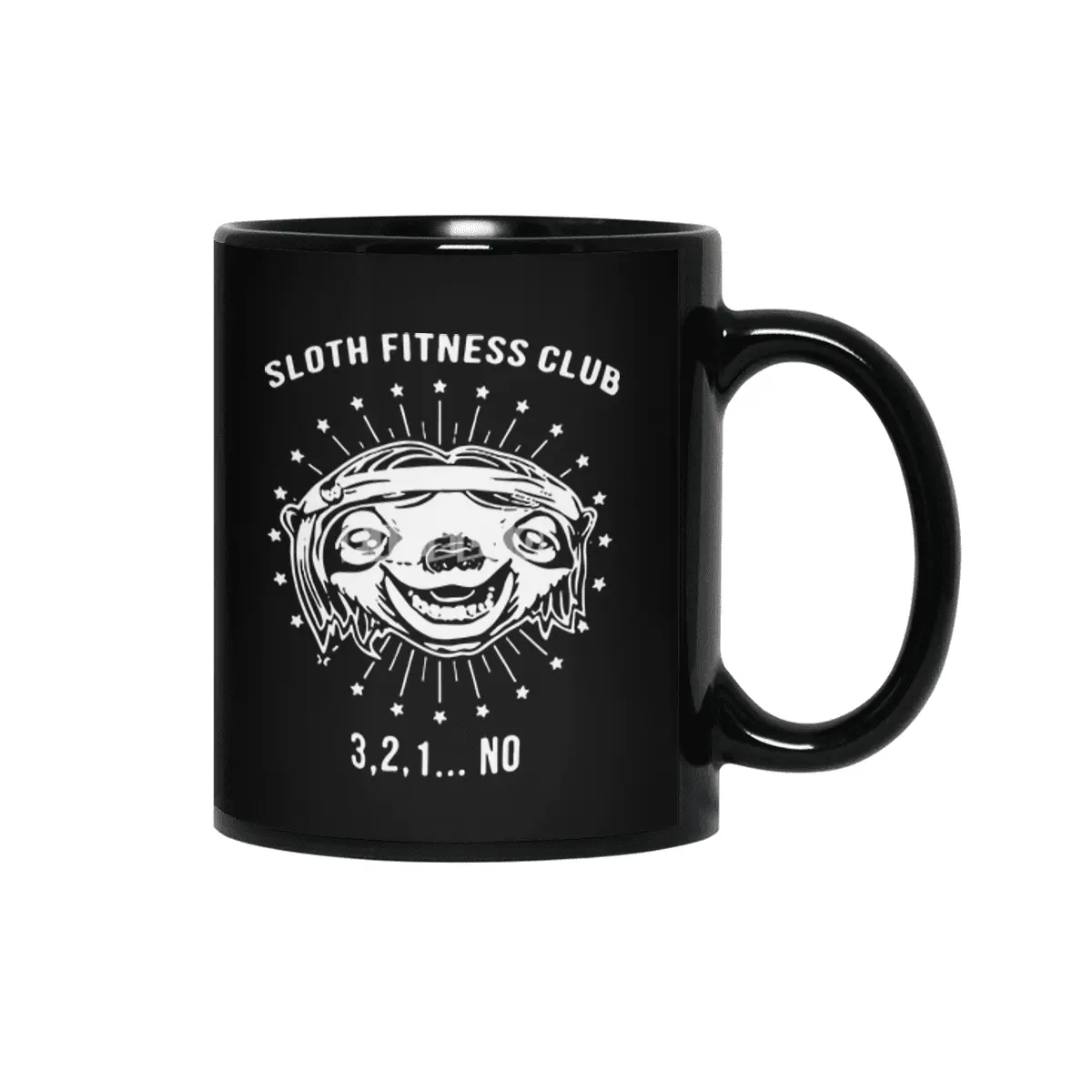sloth fitness clup crossfit Siyah Kupa