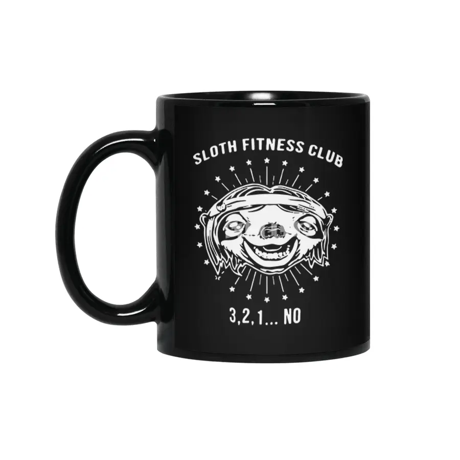 sloth fitness clup crossfit Siyah Kupa