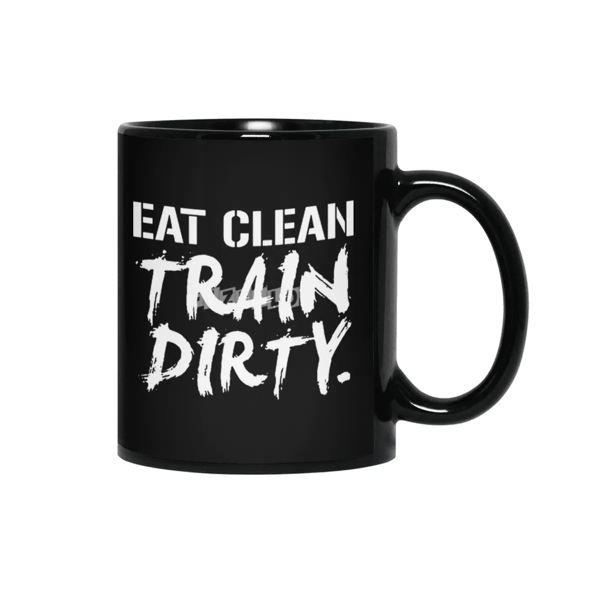 Eat Clean Train Dirty Workout Fitness Running Crossfit Motivation gym crossfit lifting Siyah Kupa