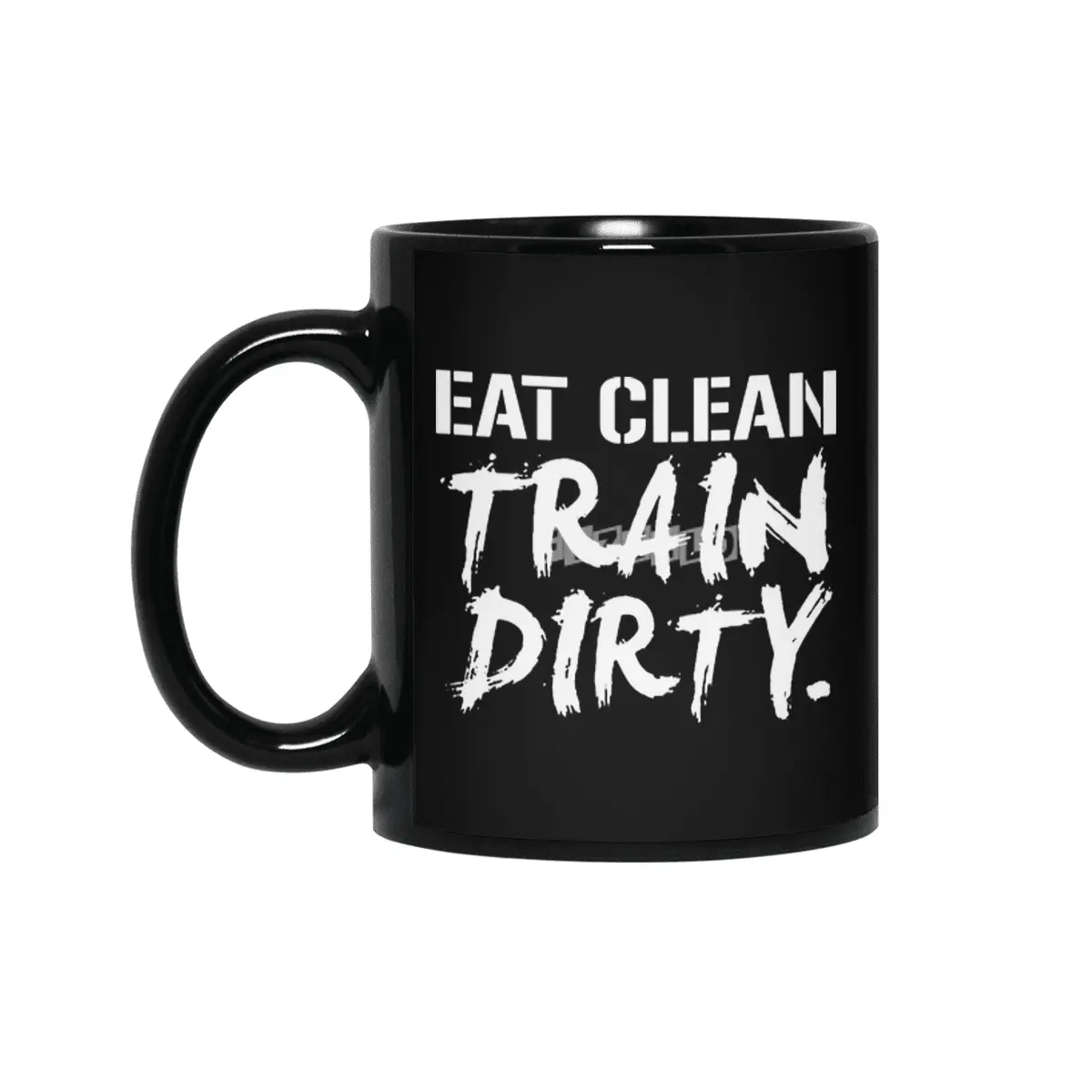 Eat Clean Train Dirty Workout Fitness Running Crossfit Motivation gym crossfit lifting Siyah Kupa