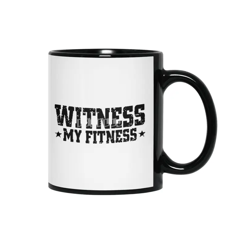 Witness My Fitness Workout Fit Running CrossFit Gym Motivation gym crossfit lifting Siyah Kupa