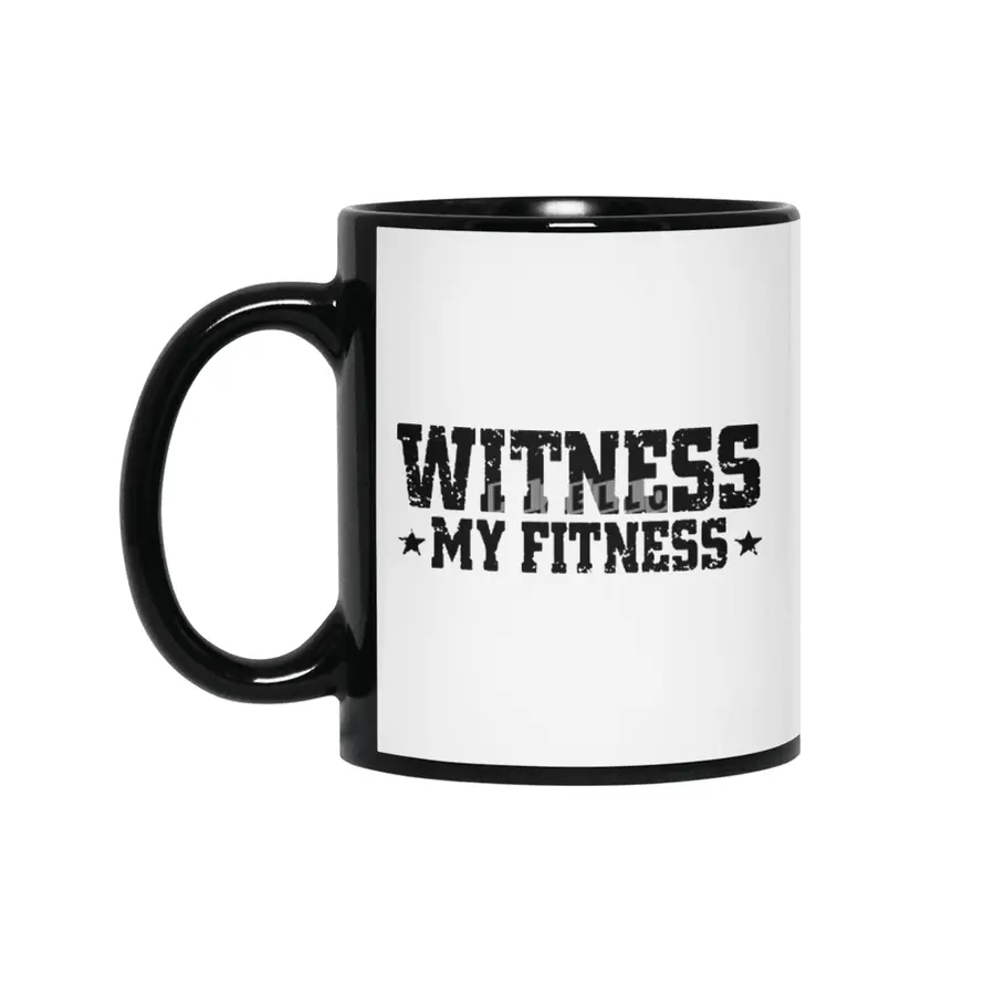 Witness My Fitness Workout Fit Running CrossFit Gym Motivation gym crossfit lifting Siyah Kupa