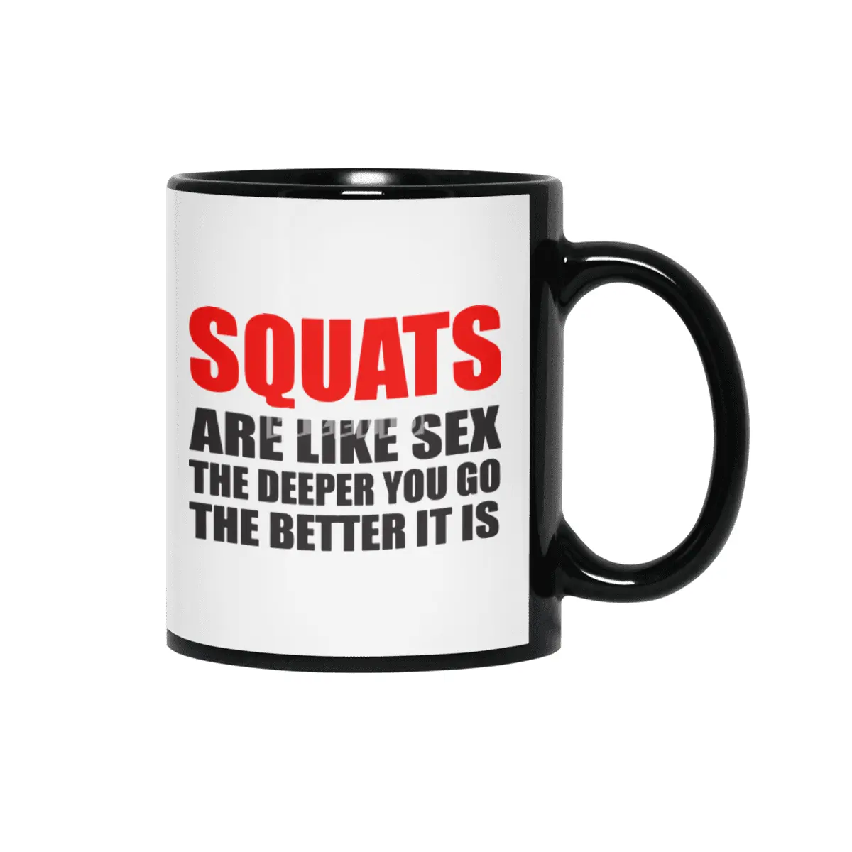Squats Sex Health Fitness Gym Crossfit Siyah Kupa