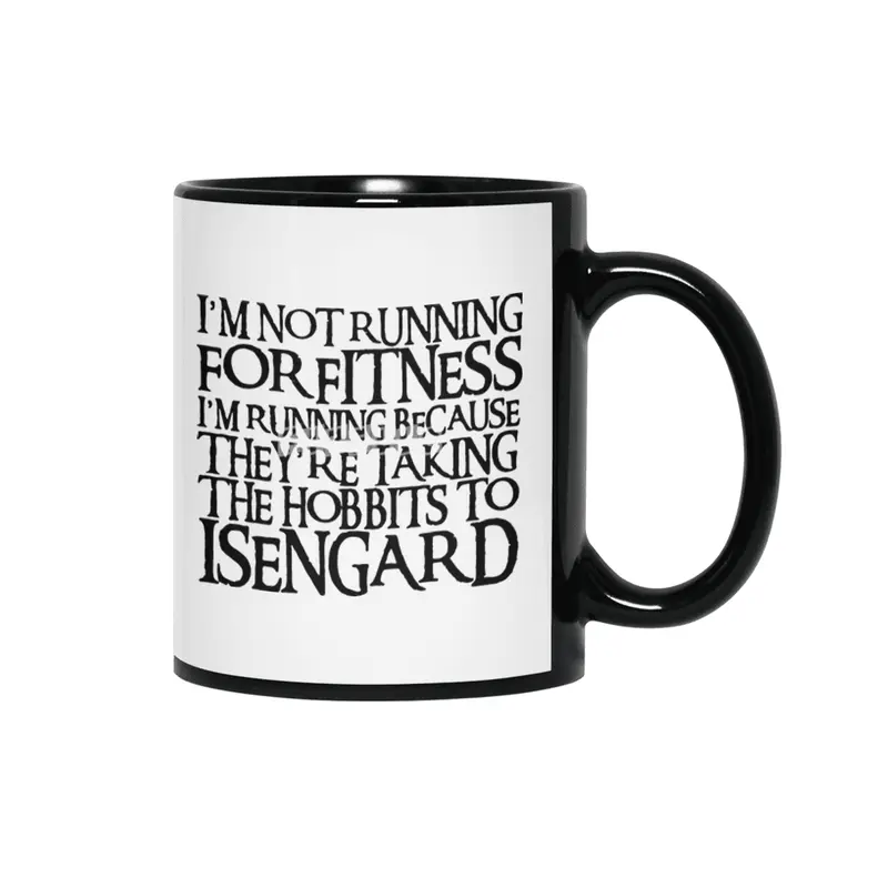 I_m Not Running for Fitness funny lord of the rings lotr nerd gift math Siyah Kupa