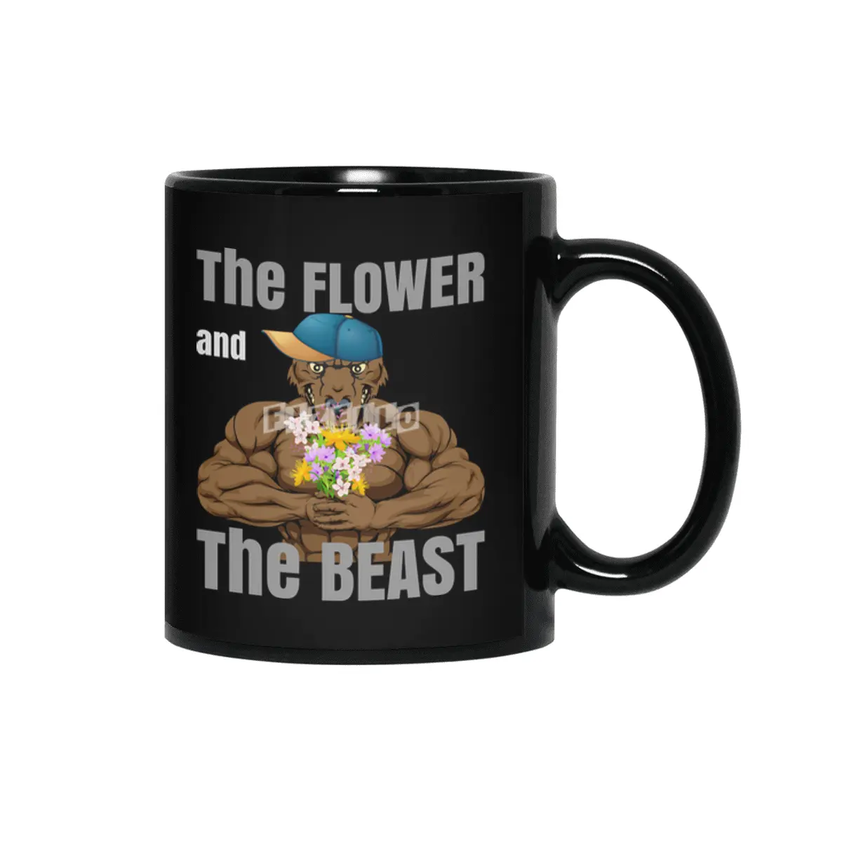 Flower and Beast Fitness Bodybuilding Siyah Kupa