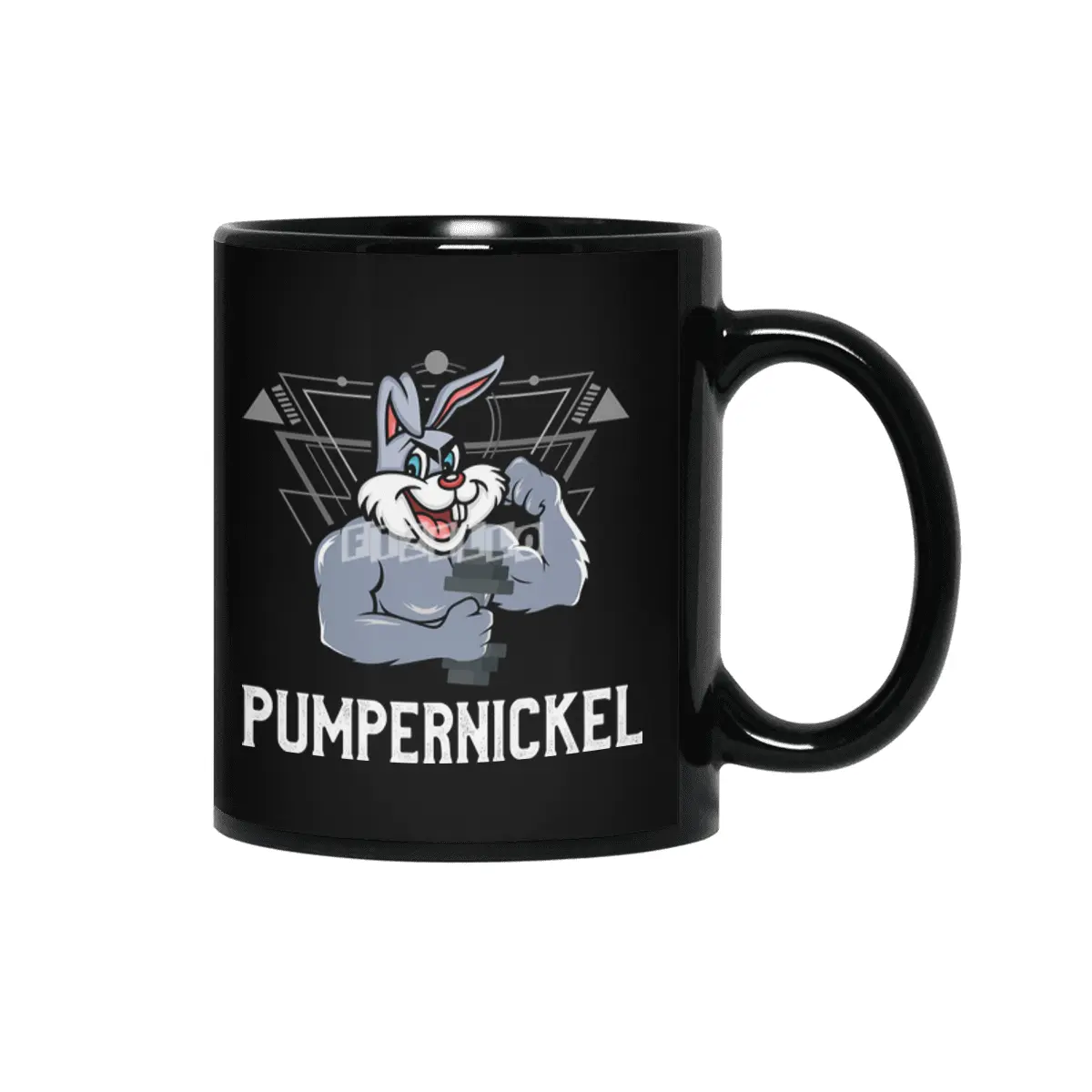 Pumpernickel Fitness Workout Training Siyah Kupa