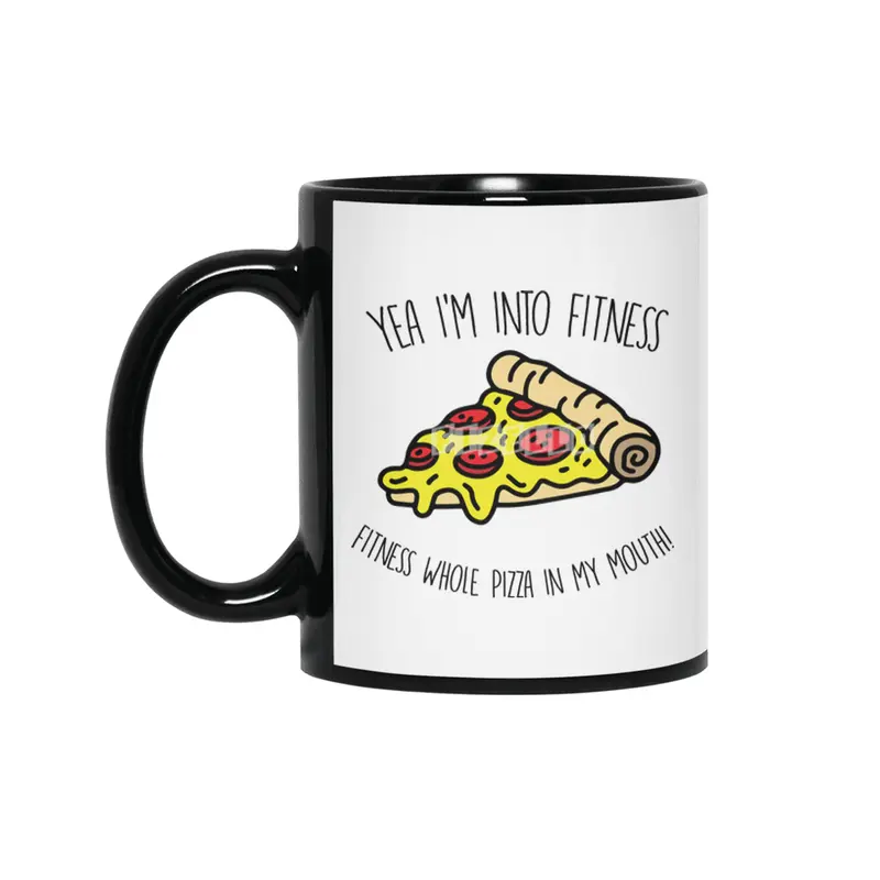Pink Stars: Yea I'm into Fitness Fitness whole pizza in my mouth! Siyah Kupa