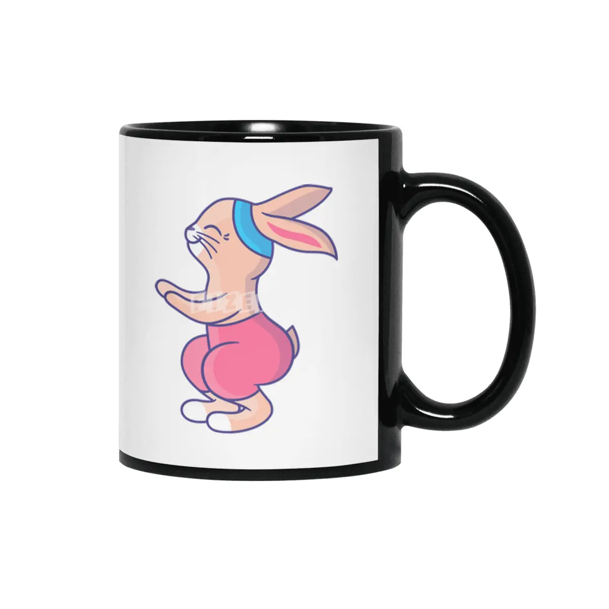Bunny Fitness Pink Siyah Kupa