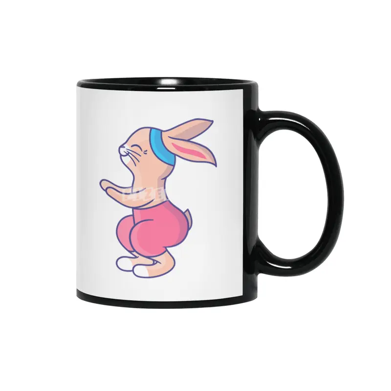 Bunny Fitness Pink Siyah Kupa